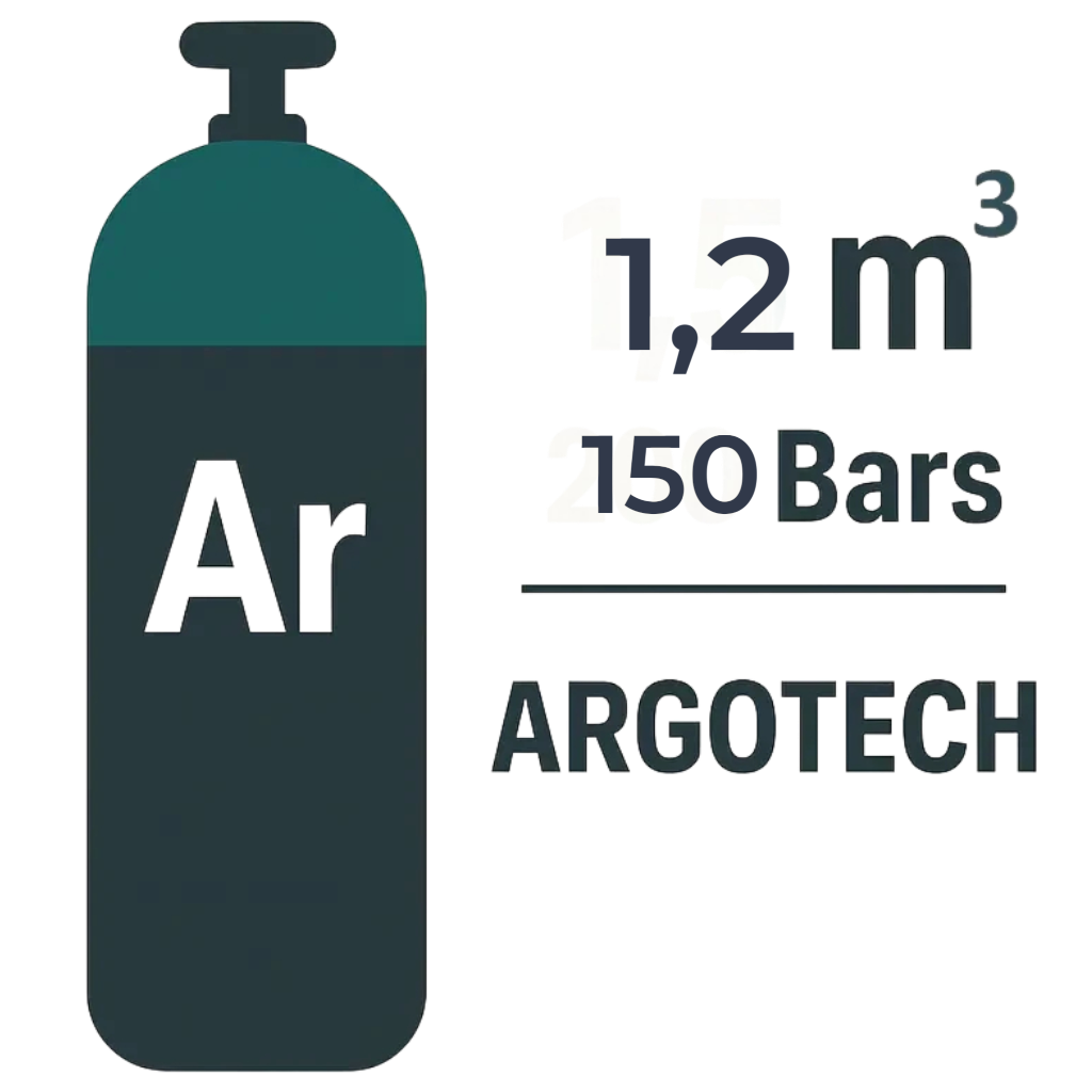 RECHARGE B08 TOUTE MARQUES GAZ Argon -1,2m3-150 Bars-8L