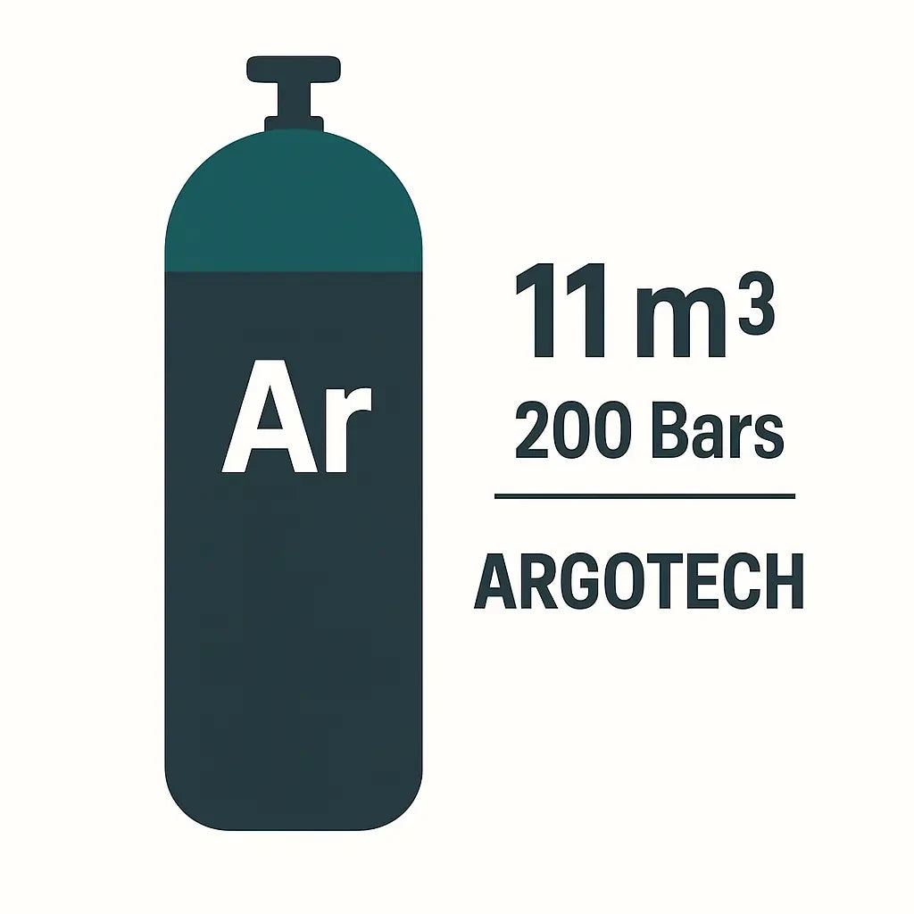 RECHARGE B50 TOUTE MARQUES GAZ Argon -11,3m3- 200 Bars-50L