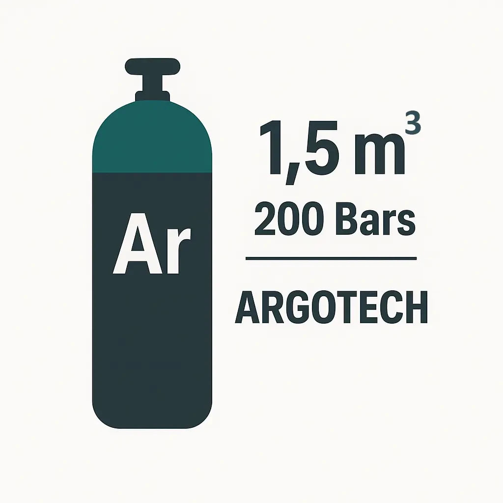 RECHARGE B08 TOUTE MARQUES GAZ Argon -1,5m3- 200 Bars-8L